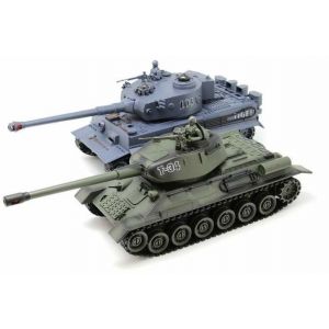 Радиоуправляемый танковый бой Русский Т34 и Немецкий TIGER 2.4G - ZEG-99824